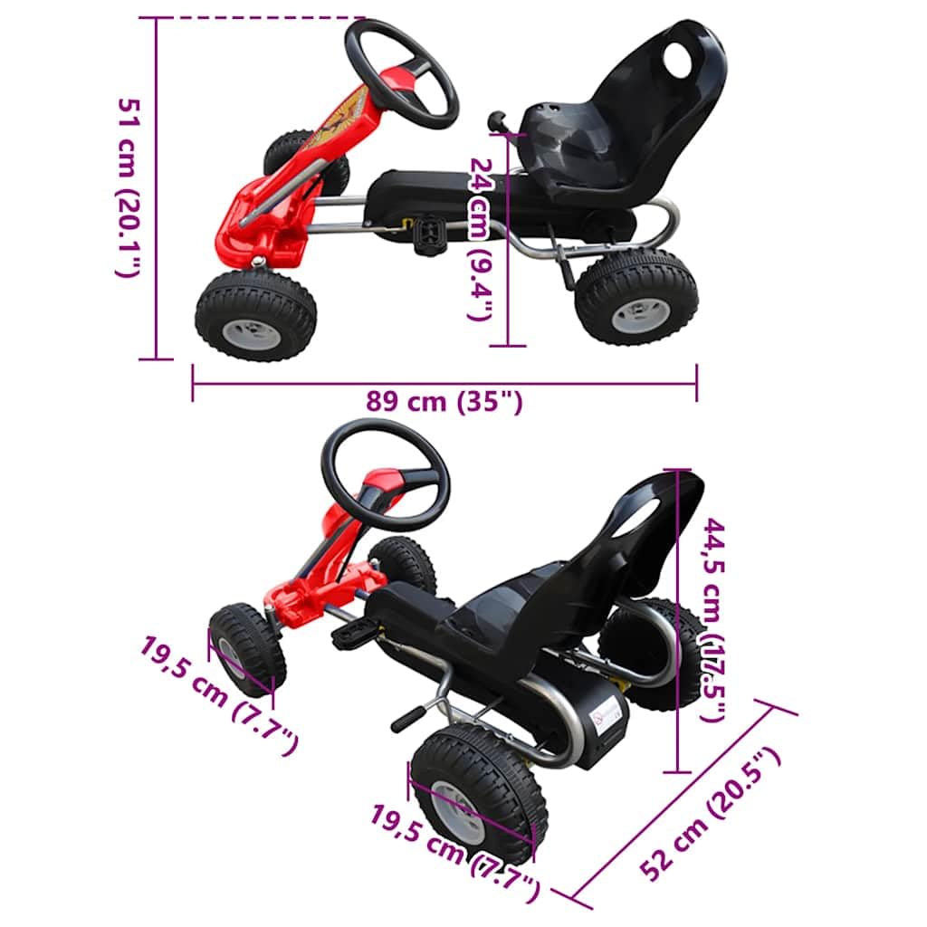 Mangloder - Gokart a pedale per bambini, con ruota libera commutabile, asse oscillante e catena chiusa, per bambini dai 3 ai 5 anni, guida stabile, adatto per giardino e parco giochi, max 30 kg