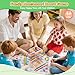 Montessori Wooden Board Games, 48 Colorful Sticks Dice Game with 12 Balls, Family Game for Kids and Adults, Math Educational Toys for 3 4 5 6 Years Old, Fine Motor Skills Toy Gifts for Boys and Girls
