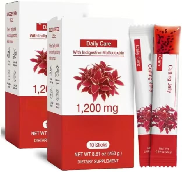 Coleology Cutting Jelly - 1200 Mg Ácido Hialurónico, Piel Brillante, Soporte Para La Digestión Y Cuidado Diario, 8.81 Oz ,2 PCS