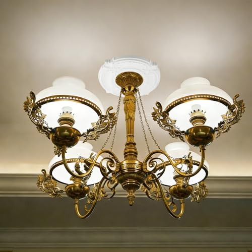 Image of INCREWAY 2pcs Split Lighting PU Ceiling Medallion Ceiling Cover Plate Ceiling Fan Medallion Home for Light Fixtures Ceiling Light Trim, 12 Inch OD x 5.3 Inch ID