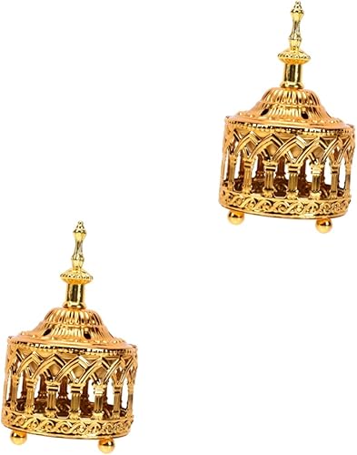 GANAZONO Incienso árabe, cuenco de incienso de metal, quemador de incienso tibetano, soporte de incienso de cerámica, soporte de palo de incienso,