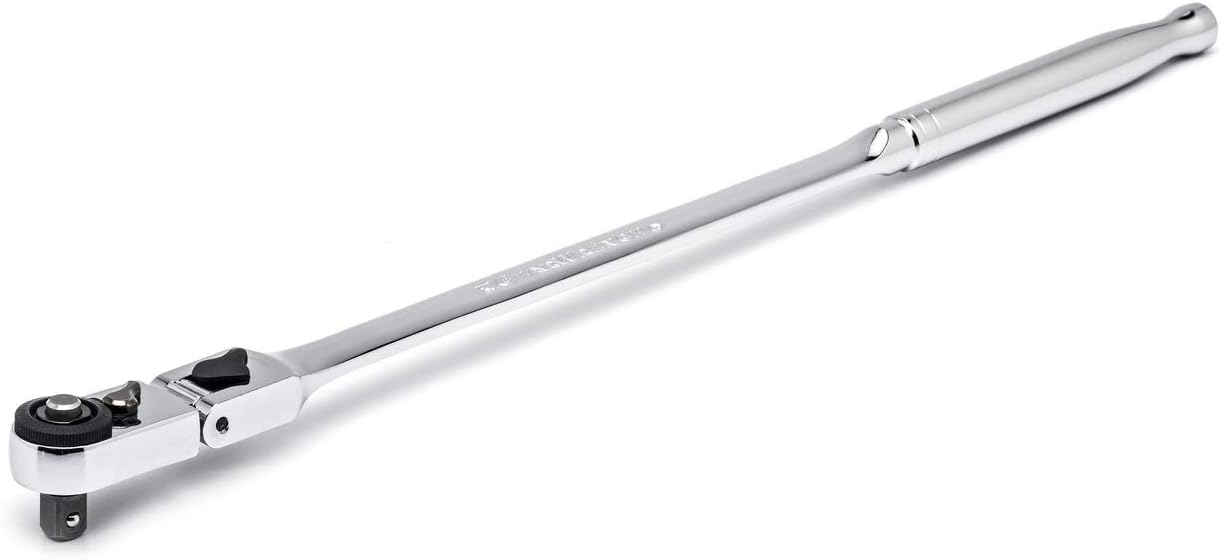 GEARWRENCH 1/4" Drive 72 Tooth Quick Release Locking Flex Slim Head Ratchet, 12" - 81030