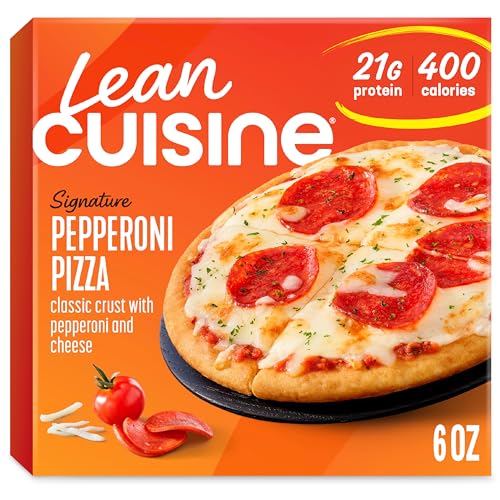 Lean Cuisine Frozen Meal Pepperoni Frozen Pizza, Protein Kick Microwave Meal,...