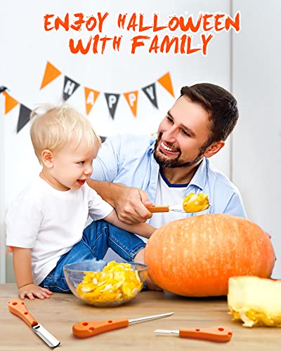 Greatever Halloween Pumpkin Carving Kit,Professional And Heavy Duty Stainless Steel Tools,Pumpkin Carving Set With Carrying Case(7Pcs) #TOP4