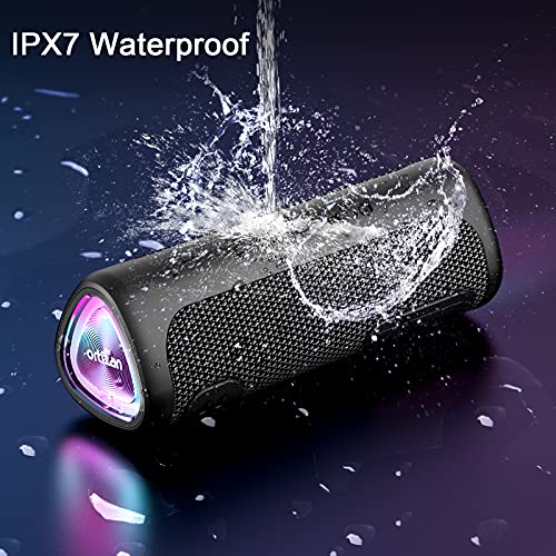 Bluetooth-luidspreker-IPX7-Waterdichte-draagbare-Bluetooth-luidspreker-met-LED-verlichting-draadloze-buitenluidspreker-24W-luid-stereo-geluid-hifi-fi-geluid-en-extra-bas-30h-speeltijd-dubbele-combinat