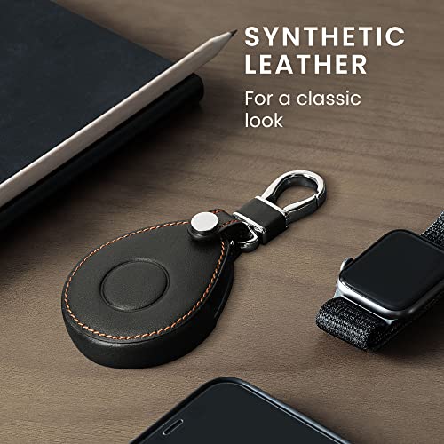 Image of kwmobile Key Fob Cover - Black /Orange - Compatible with Harley Davidson Motorcycle Key