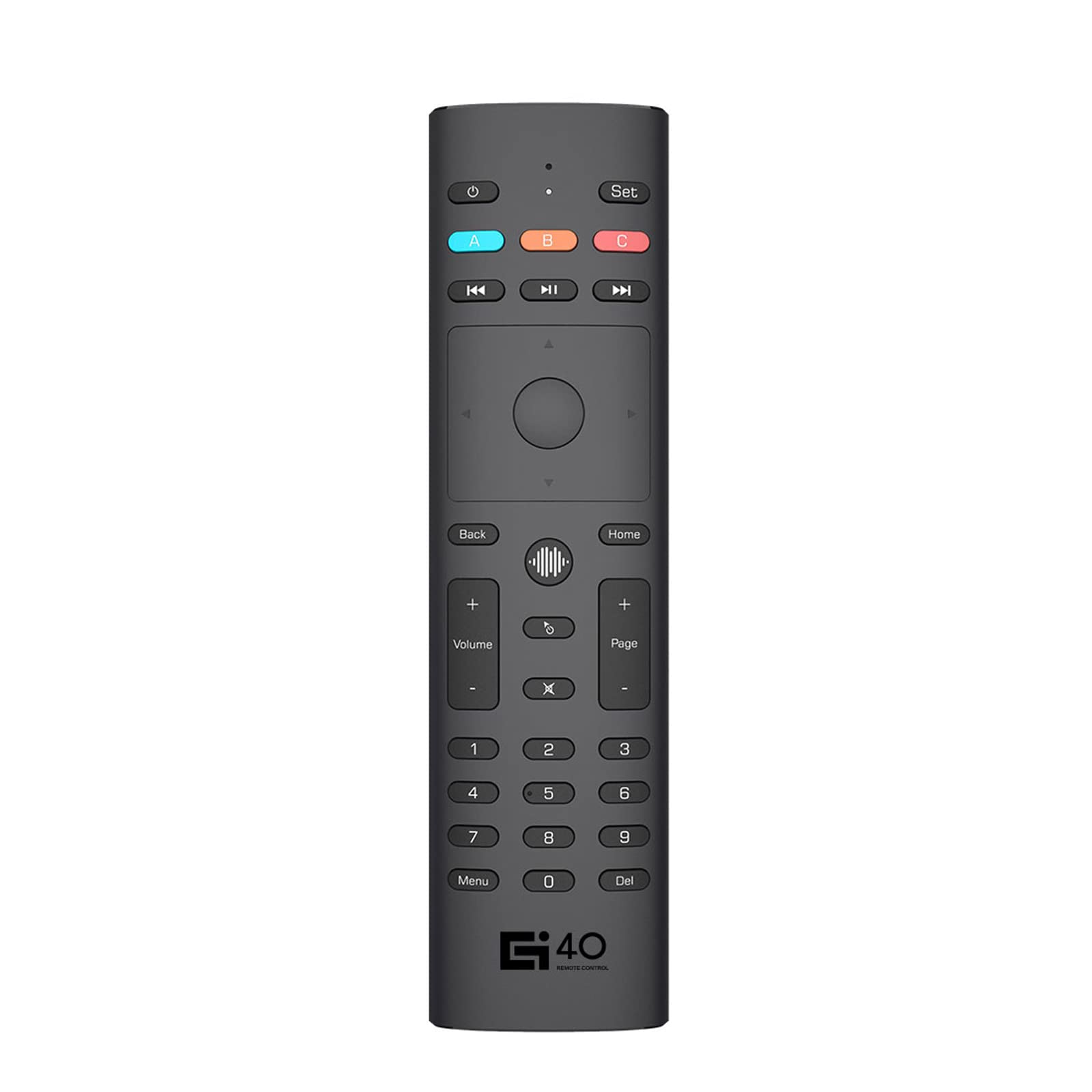 ciciglow 4 IN 1 2,4 GHz Air Mouse mit Intelligenter Sprachsteuerung, 3 Voreingestellten Modi, 6-Achsen-Gyroskop, IR-Lerncontroller für Smart TV, Android TV Box, All-in-One-PC, Laptop