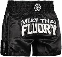 Vista 25 de Fluory - Pantalones cortos de lucha para muay thai, shorts de MMA, ropa de entrenamiento para lucha en jaula, grappling, artes marciales, kickboxing