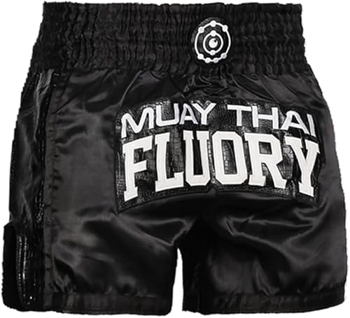 Miniatura 25 de Fluory - Pantalones cortos de lucha para muay thai, shorts de MMA, ropa de entrenamiento para lucha en jaula, grappling, artes marciales, kickboxing