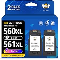 CMYBabee 560 561 XL Cartucce d'Inchiostro Sostituzione per Canon 560 561 XL compatibili con Canon PIXMA TS7450i TS7450a TS5350i TS5350a TS5351i TS7451i TS7450 TS5350 TS5352 (2 pz. Nero + Colore)