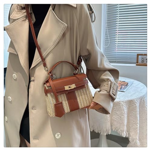 Straw Woven Women's Wallet Vacation Handbag, Beach Crossbody Bag, Fashionable Summer Woven Single Shoulder Beach Bag3