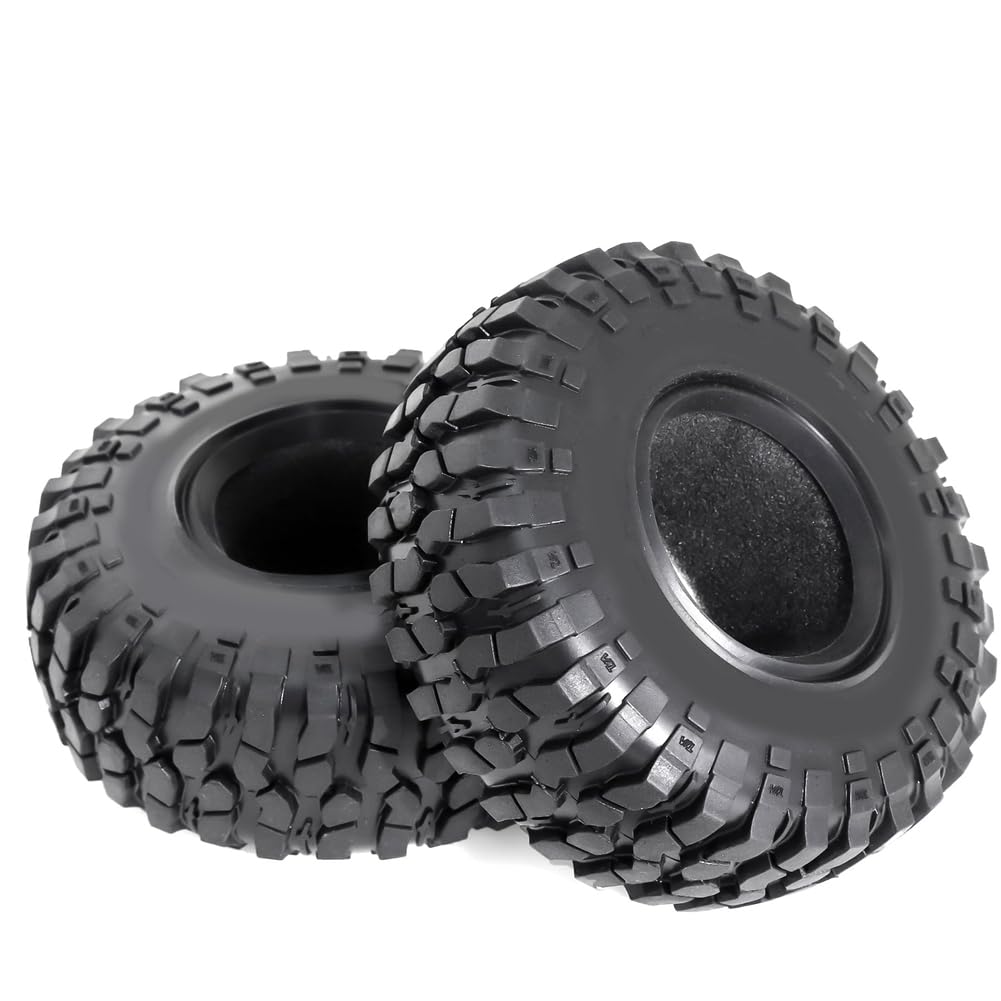 4PCS 1.9 "Pneu d'escalade Universel 106mm Pneu de Terrain Rocheux avec Doublure Interne pour Crawler Rc 1/10