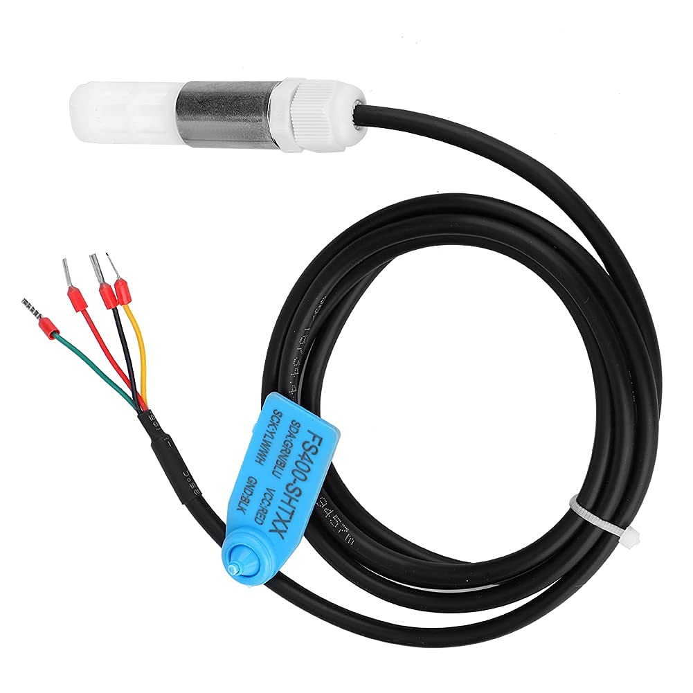 Sensor de Temperatura y Humedad, Sonda FS400-SHT3X Probador de Suelo Sensor Digital Impermeable Medidor de Monitoreo de Salida I2c (SHT35*2Pcs)