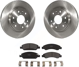 Transit Auto - Front Disc Brake Rotor Semi-Metallic Pad Kit For Chevrolet Silverado 1500 GMC Sierra Tahoe Cadillac Yukon Suburban Escalade XL Classic XTS Avalanche ESV Express LD EXT Savana K8F-100048