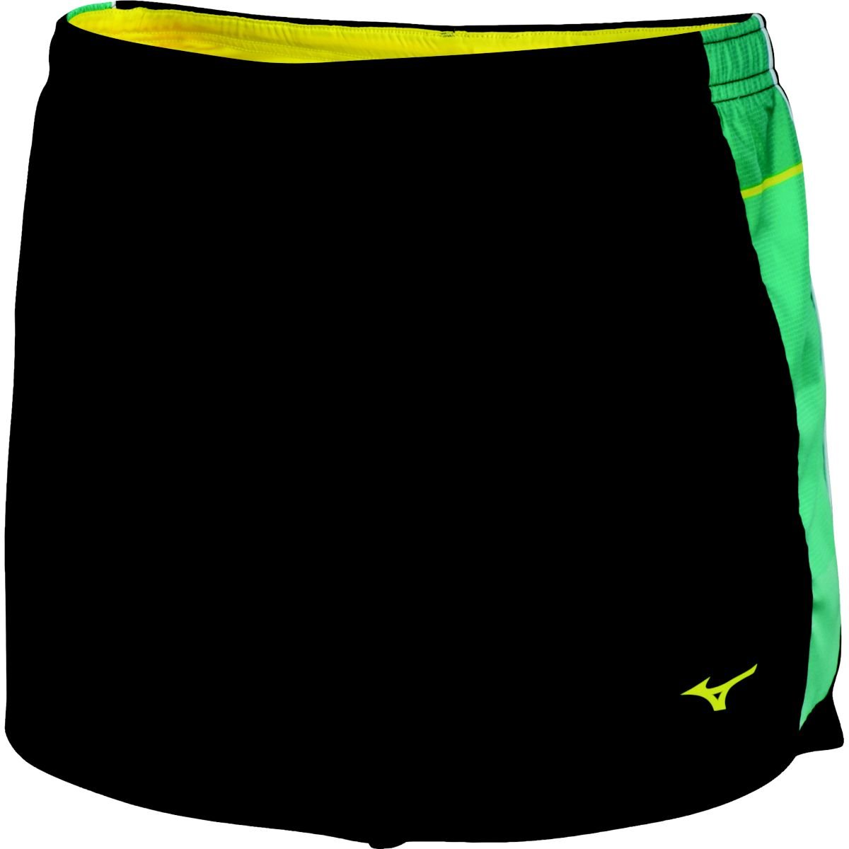 Mizuno Mustang Sunset SQ 4.0 - Pantaloncini da Corsa da Donna, Donna, Black/Columbia, Small