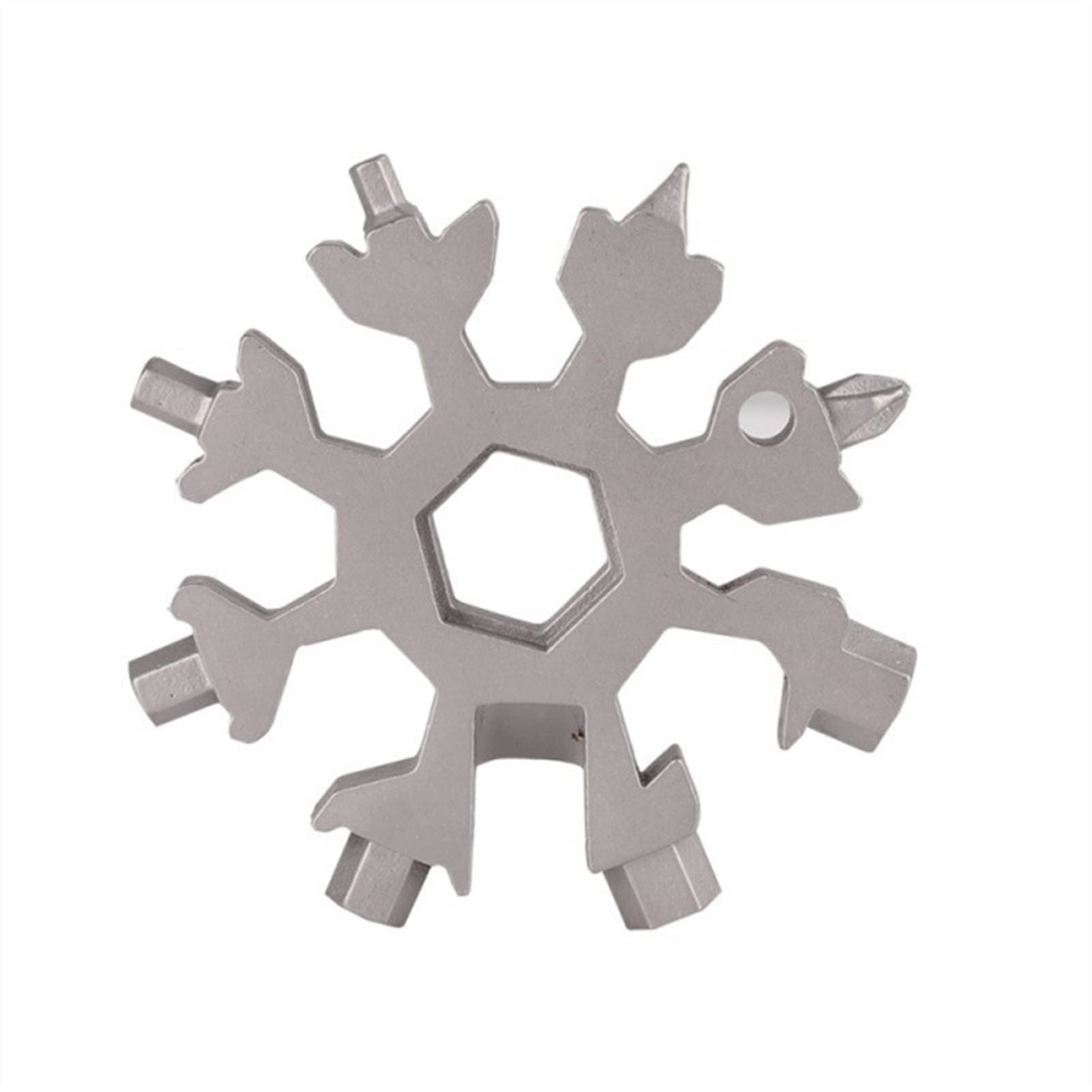Schneeflocken-Schraubenschlüssel, Schneeflocken-Multitool, Schraubendreherschlüssel(Black)