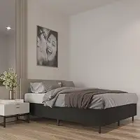 Cama Box Casal Confort com Acabamento Suede - ViaNossa