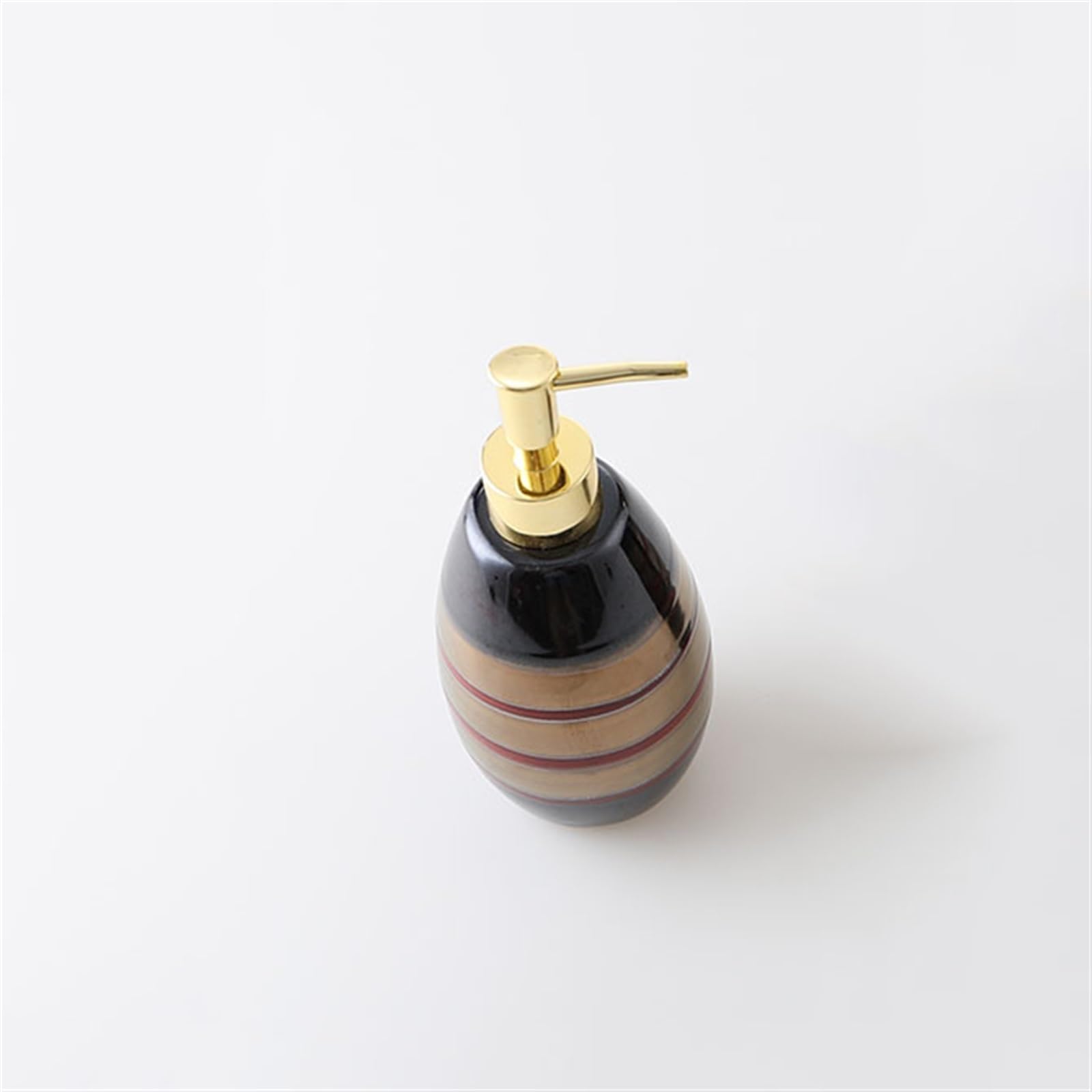 Dozownik mydła, dozownik mydła ręcznego, dozownik mydła do balsamu, mydła do naczyń, do mycia ciała, ceramiczna pompka do mydła, 400 ml, do mydła do rąk, mydła, balsamu (brązowy) dozownik mydła