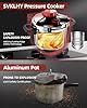 18/8 Stainless Steel Pressure Cooker 32 QT: [Explosion-Proof] [One-Hand Locking] Stainless Steel Pressure Canner, Induction Compatible, Steamer Rack Included, Olla de Presion