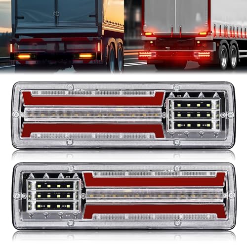 Feux arrière de remorque 62-LED 12V kit clignotants stop pour van et bateau