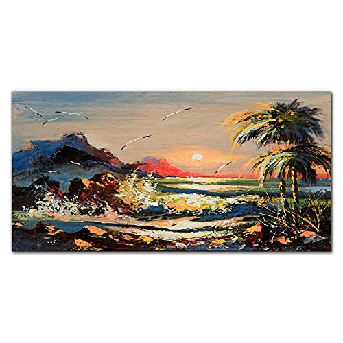 Tableau en verre acrylique anti-reflet 100x50cm pour habiller un mur vide de salon