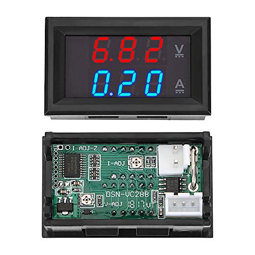 FYMTS Anzeige Amperemeter Spannungsanzeige Tester mit Kabel Mini Digital Voltmeter Amperemeter Volt Amperemeter DC 100V 10A Cover