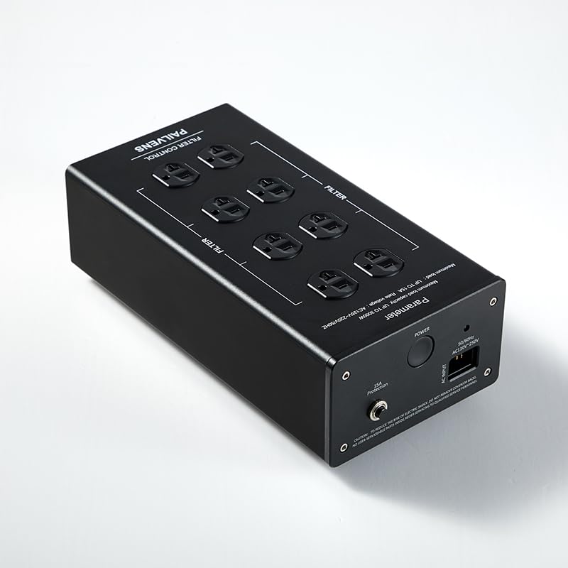 AC Power Filter 8 Wege HiFi Power Conditioner mit LED Display G20 Schwarz