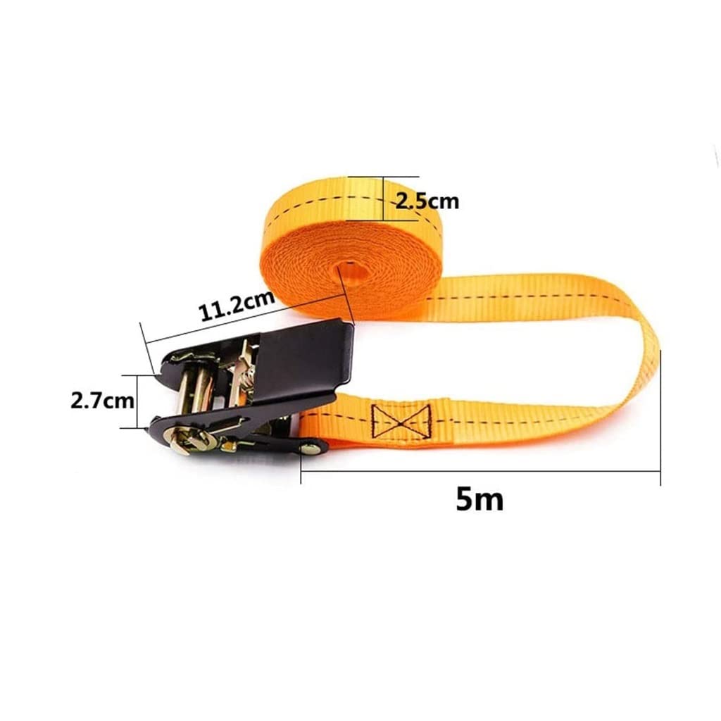 Cinghie di ancoraggio a cricchetto 4 set 1 pollice di larghezza Tirare di sicurezza 800 kg Cinghie di tensionamento Cinghie di ancoraggio Grandi veicoli di piccole dimensioni Cinghie a cricchetto pe