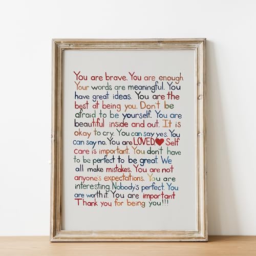 You Are Brave Inspirational Poster – Motivational Wall Art Print 8×10 Unframed for Home, Office, Bedroom & Classroom – Positive Affirmation Gift for Boys & Girls (USA Original). - Image 7