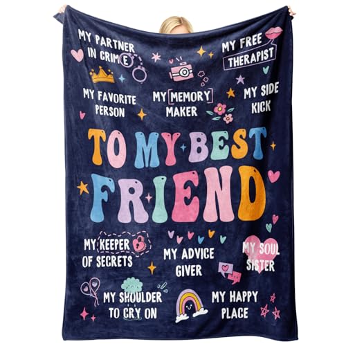 GoMelley Best Friend Birthday Gifts for Women Friend Definition Blanket