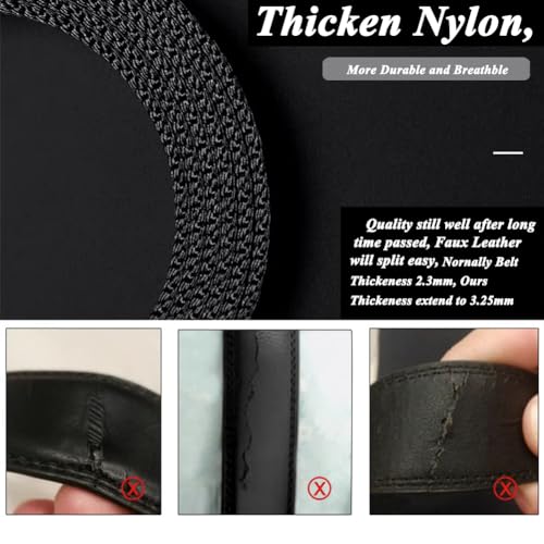 Nylon Belts for Men Thicken Military Style With Replaceable Alloy Pin Buckle, Cut To Fit2