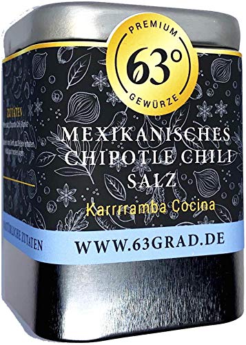 63 Grad - Mexikanisches Chipotle Chili Salz - Scharfes Gewürzsalz (100g) Cover