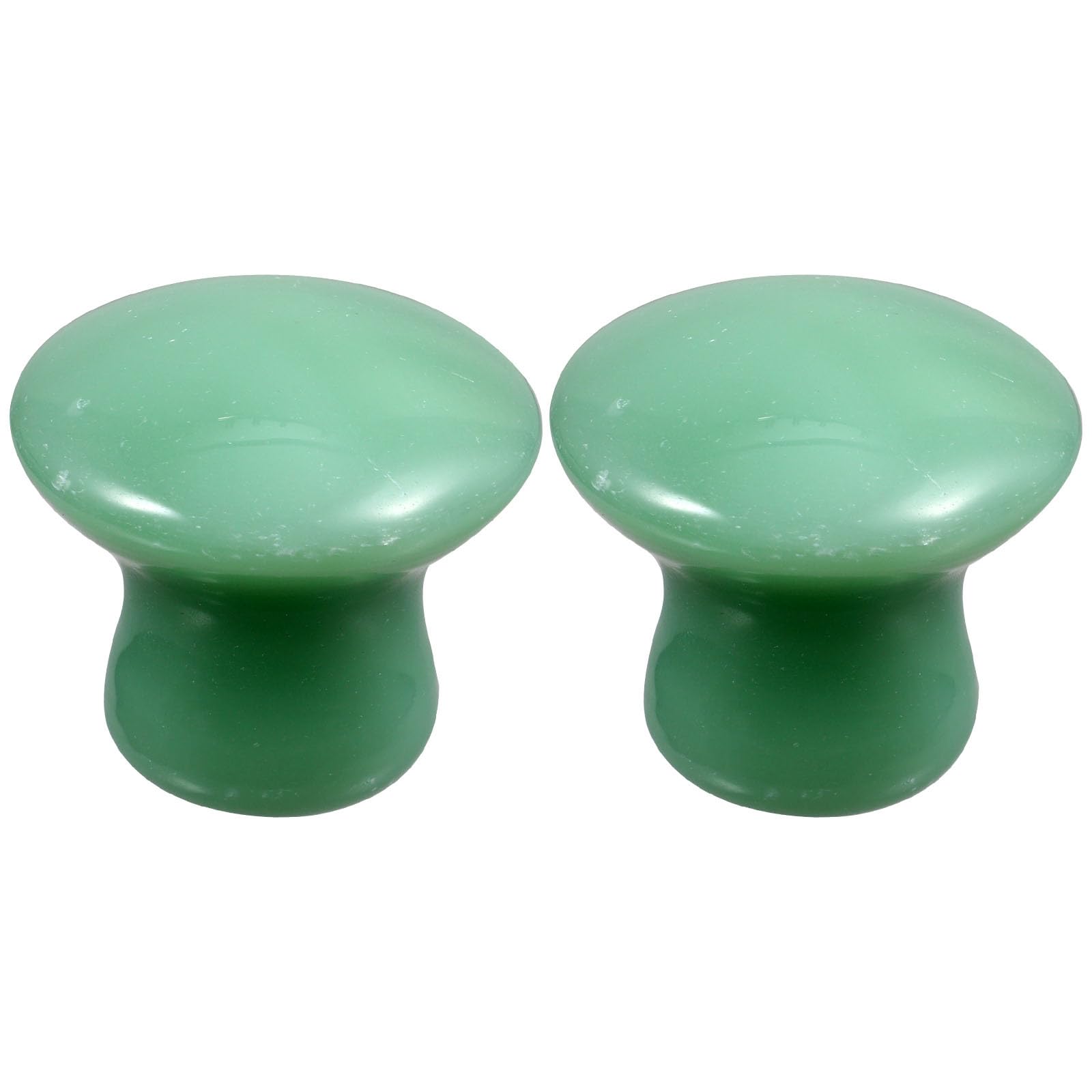 2pcs Mushroom Shaped Massaging Boards Facial Massagers Beauty Tools Spa Home Use, Green, 4x4cm