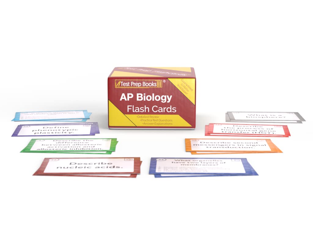 Buy AP Biology Prep Flashcards AP Bio Flash Cards Study Guide 2022 and