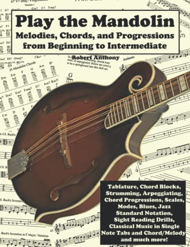 Independently Published Anthony, Robert Play The Mandolin: Melodies cover