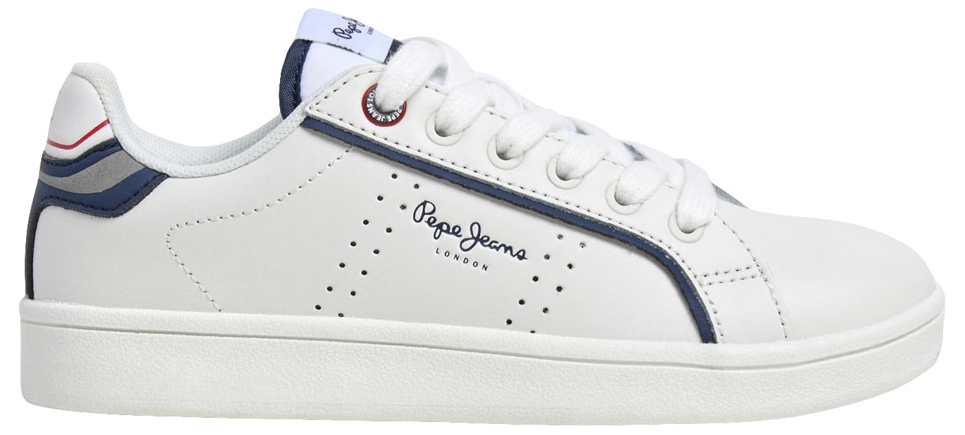 Pepe Jeans Player Young B Sneak, White (White), 4 UK