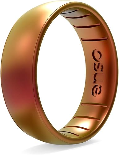 Enso Rings - Anillo de silicona Legends Classic fabricado en los Estados Unidos - Un anillo de silicona ultracómodo, transpirable y seguro - Anillo
