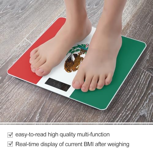 Balanza digital de baño bandera de México vidrio templado miniatura 5