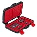 Produktbild Flashwoife, 4 x CF + 8 x SDHC + 12 x Micro SD Karten Holder, Aufbewahrung SD Flash Card Case, Speicherkarten Etui Schutzbox, Hülle, spritzwasserfest, schwarz - rot