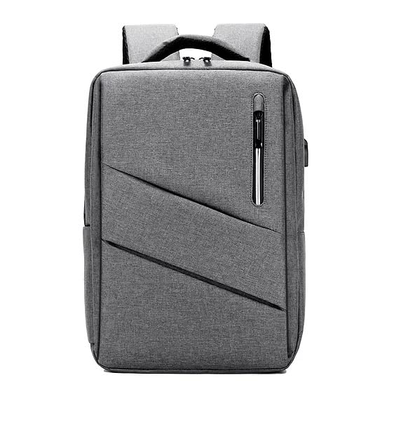 JUBLYN Laptop Backpack Waterproof Nylon Business Computer Backpack with USB Charging Port for Men and Women,Durable College Student Bookbag Travel Daypack (Grey) (B0BY8XZBJ8) Amazon Price History, Amazon Price Tracker