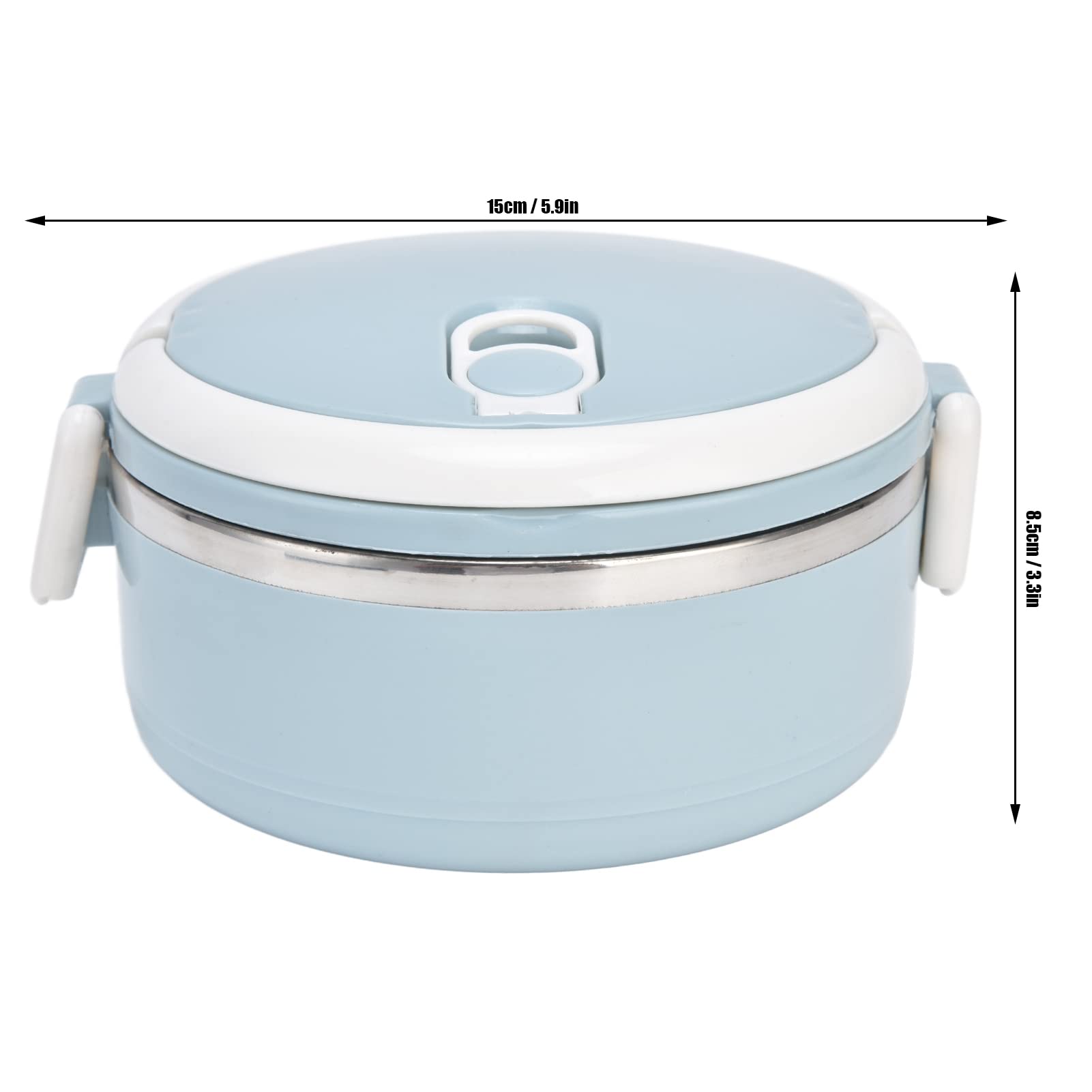 SePkus Fiambrera, Fiambrera Bento Portátil De Acero Inoxidable Fiambrera Térmica De Acero Inoxidable 304 para La Cocina Casera 1 X Fiambrera
