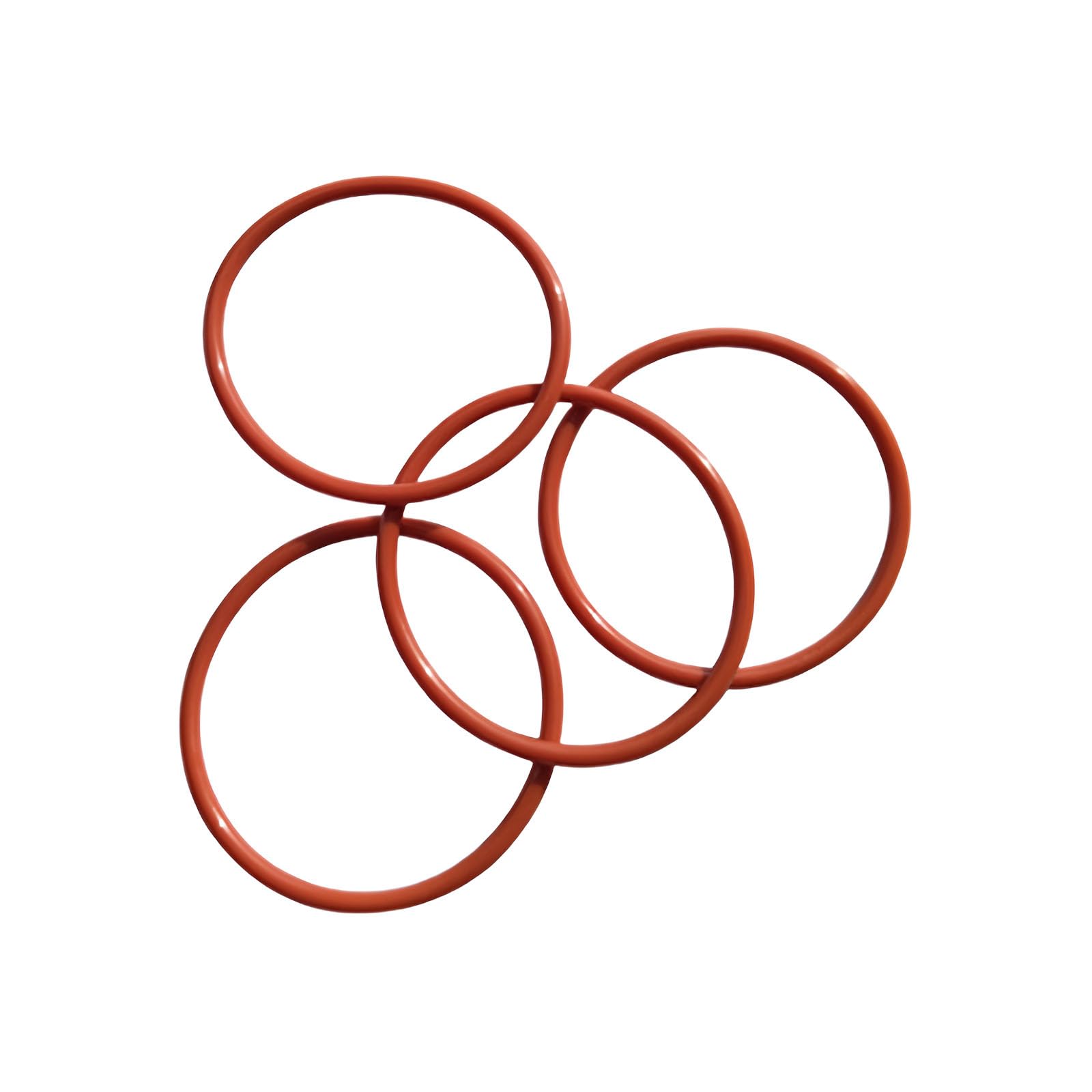 MACHSWON 30 Pcs Silicone O-Rings Gasket Rings Seal Grommets Gasket 120mm OD 113mm ID 3.5mm Width Silicone Washer Round Sealing Ring Red - Image 3