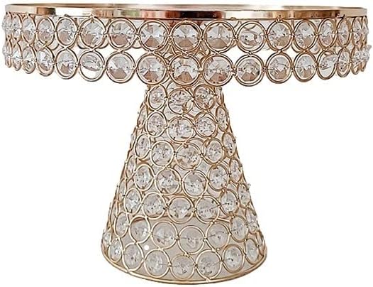 Cake Stand 1pcs Crystal base Cake Stand Fruit Tray Dollhouse Kitchen Decor Cake Tray Afternoon Tea Personality Fruit Dessert Table Cake Stands for Dessert Table (Color : 12in)