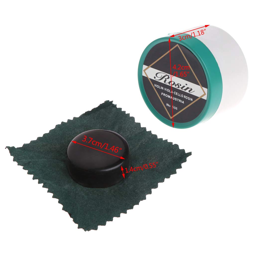 Colophane lisse en résine de couleur noire - Peu de poussière - Fait à la main - Arrondi avec plastique - Pour violon, alto, violoncelle