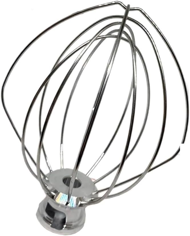 Compatible for 4.5QT Stand Mixer Whip, Stainless Steel Wire Whisk Attachment for K45WW Model