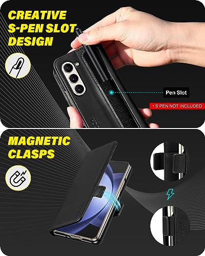 TUCCH Custodia per Galaxy Z Fold 5 2023, Cover