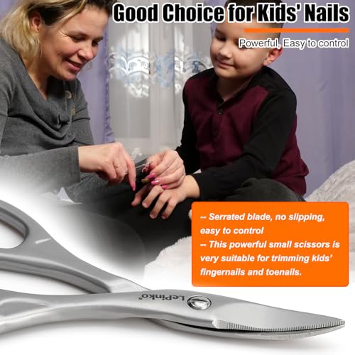 LePinko Professionelles Nagelscheren-Set, Mikroverzahnungsklingen, sowohl für Maniküre als auch für Pediküre, Strumpffüller, Geschenke für Männer und Frauen