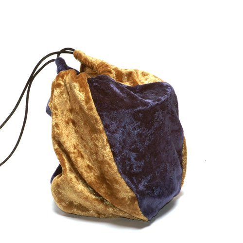 Navy Blue And Gold Velvet Dice Bag Amazon.in Toys & Games