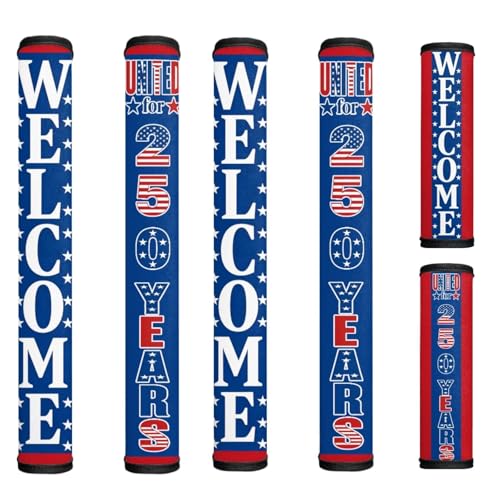 Image of 250th Anniversary of America Fridge Handle Covers Set of 6 Washable Kitchen Appliances Gloves Anti-Static Refrigerator Handle Protector Microwave Oven Dishwasher Handles Protector