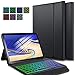 Produktbild ELTD Tastatur Hülle für Samsung Galaxy Tab S4 10.5 (Deutsches QWERTZ-Layout), Hülle mit 7 Farben Hintergrundbeleuchtung Kabellose Tastatur für Samsung Galaxy Tab S4 T830/T835 10.5 Zoll (Schwarz)